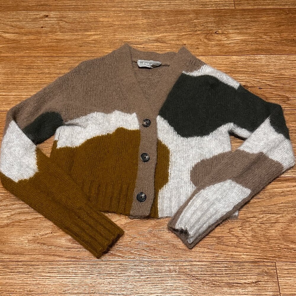 Everlane Alpaca Colorblock Abstract Sweater - Women's - Size M